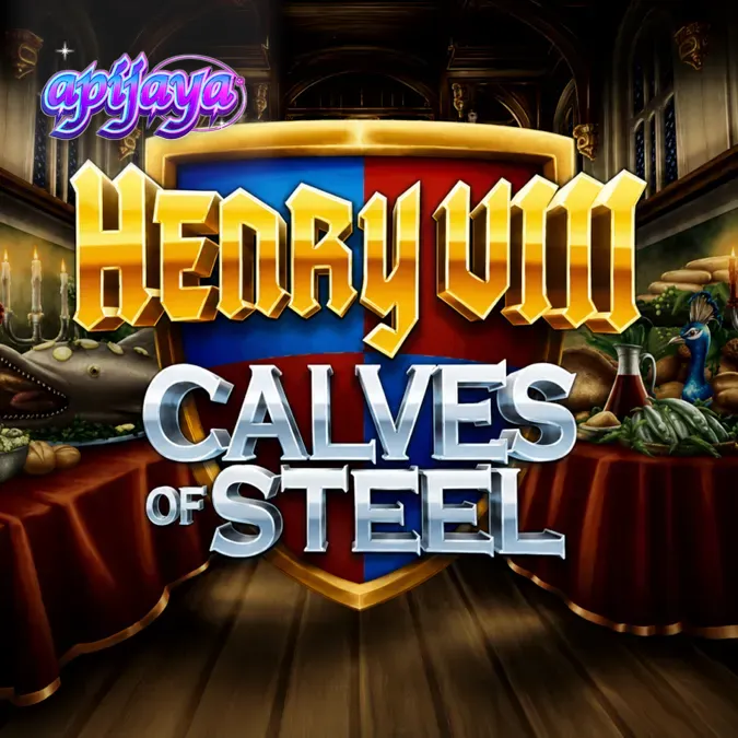 Tampilan visual slot Henry 8th Calves of Steel dengan tema kebugaran Tudor